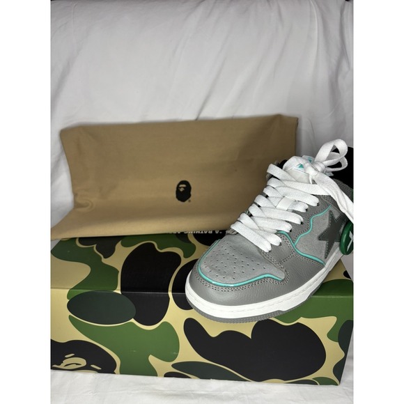 A Bathing Ape BAPE "SK8 Sta #2" Gray 1I70-291-011 Size 6 NEW - Picture 8 of 16
